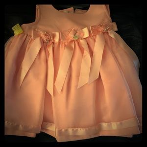 Bonnie Baby peach 12 months dress! Worn twice